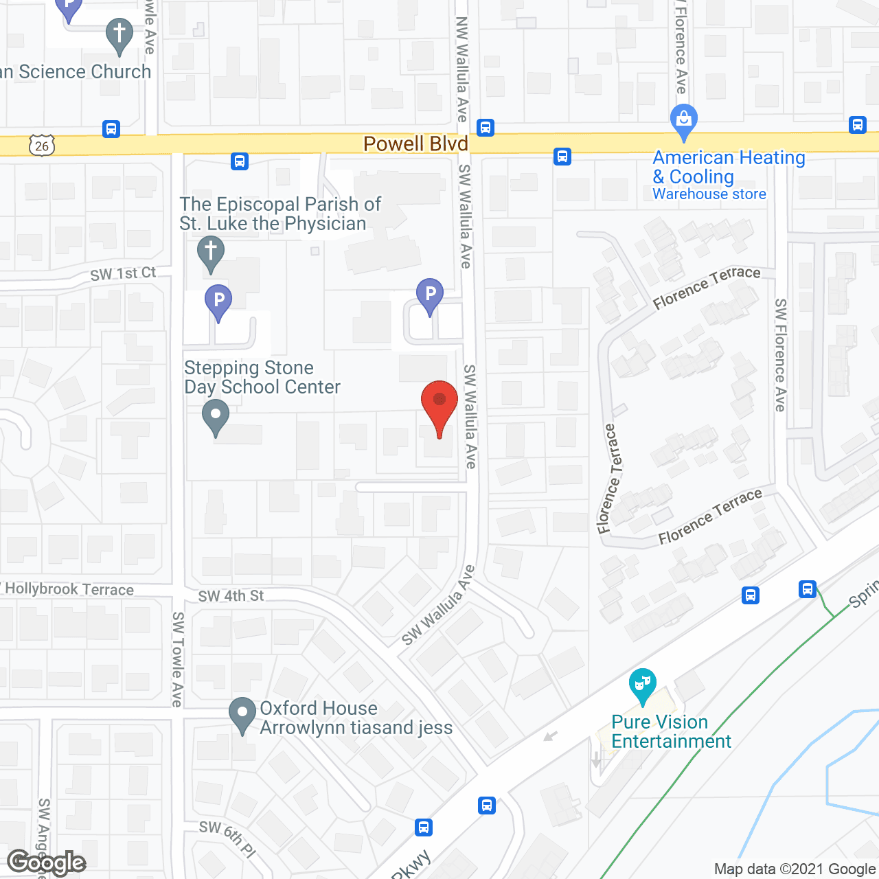 Map of the neighborhood around Campan's Care Home