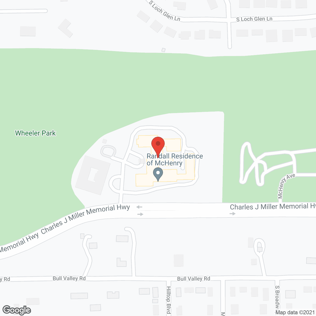Map of the neighborhood around Courtyard at McHenry