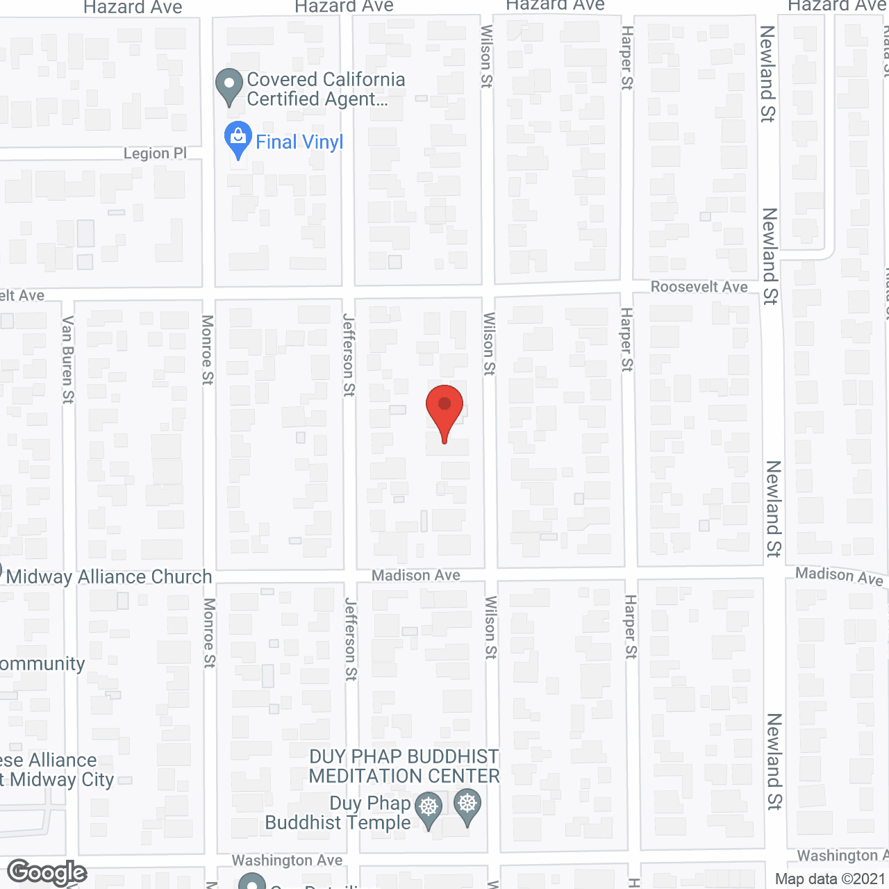 Map of the neighborhood around Sweet Home Care