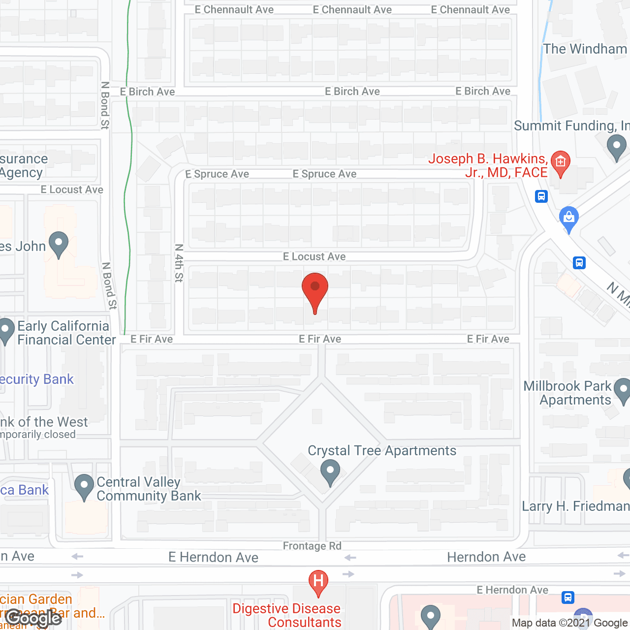 Map of the neighborhood around Dial for Care III