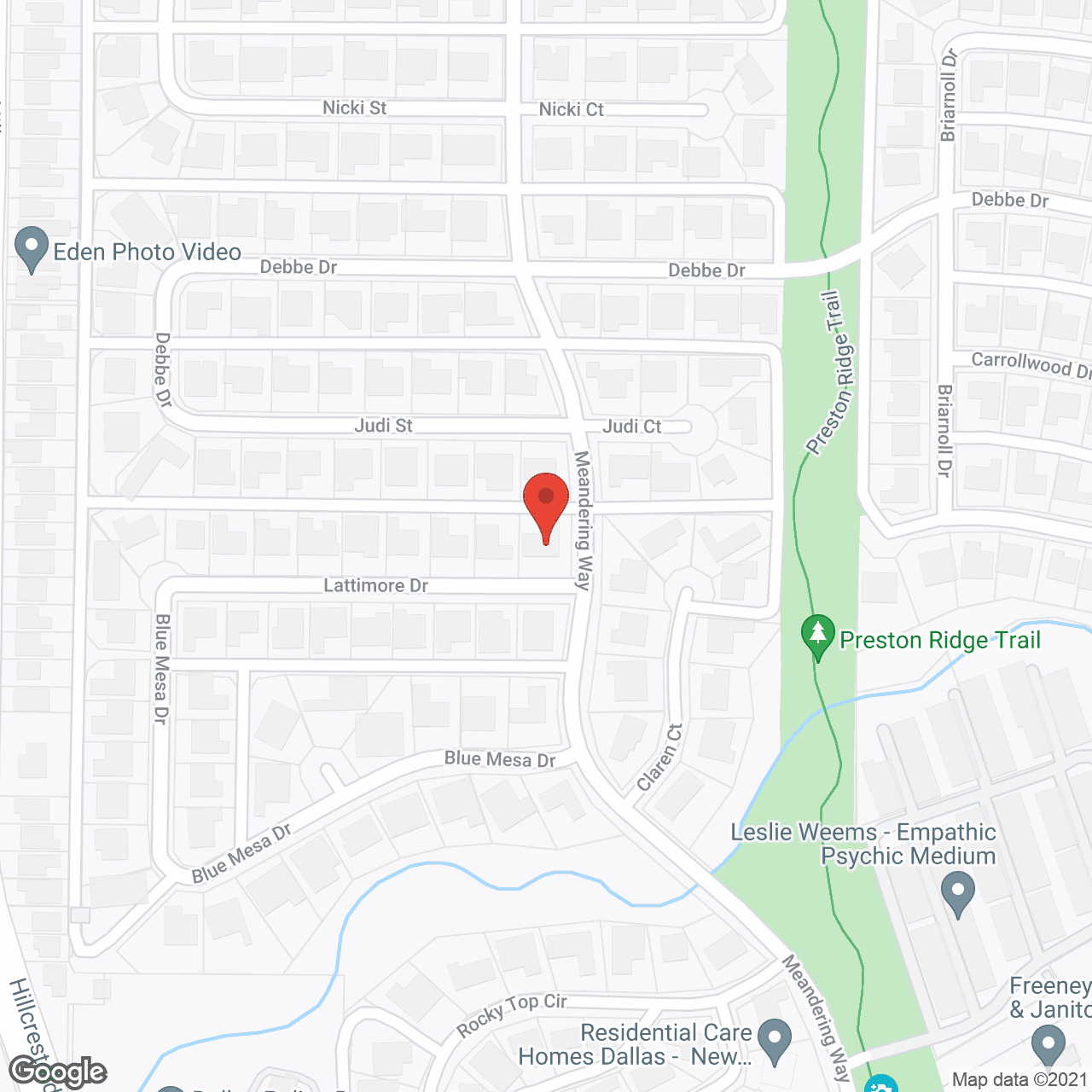 Map of the neighborhood around At Home Luxury Assisted Living II LLC