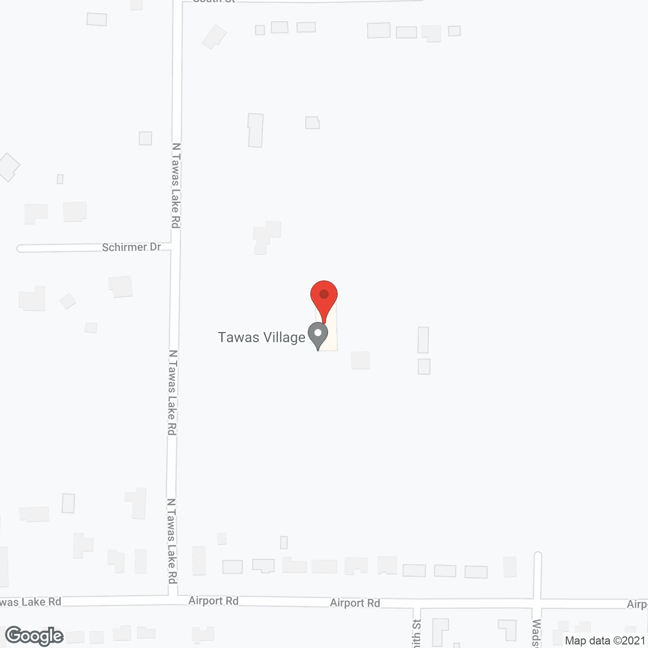 Map of the neighborhood around Tawas Village Retirement Living Center