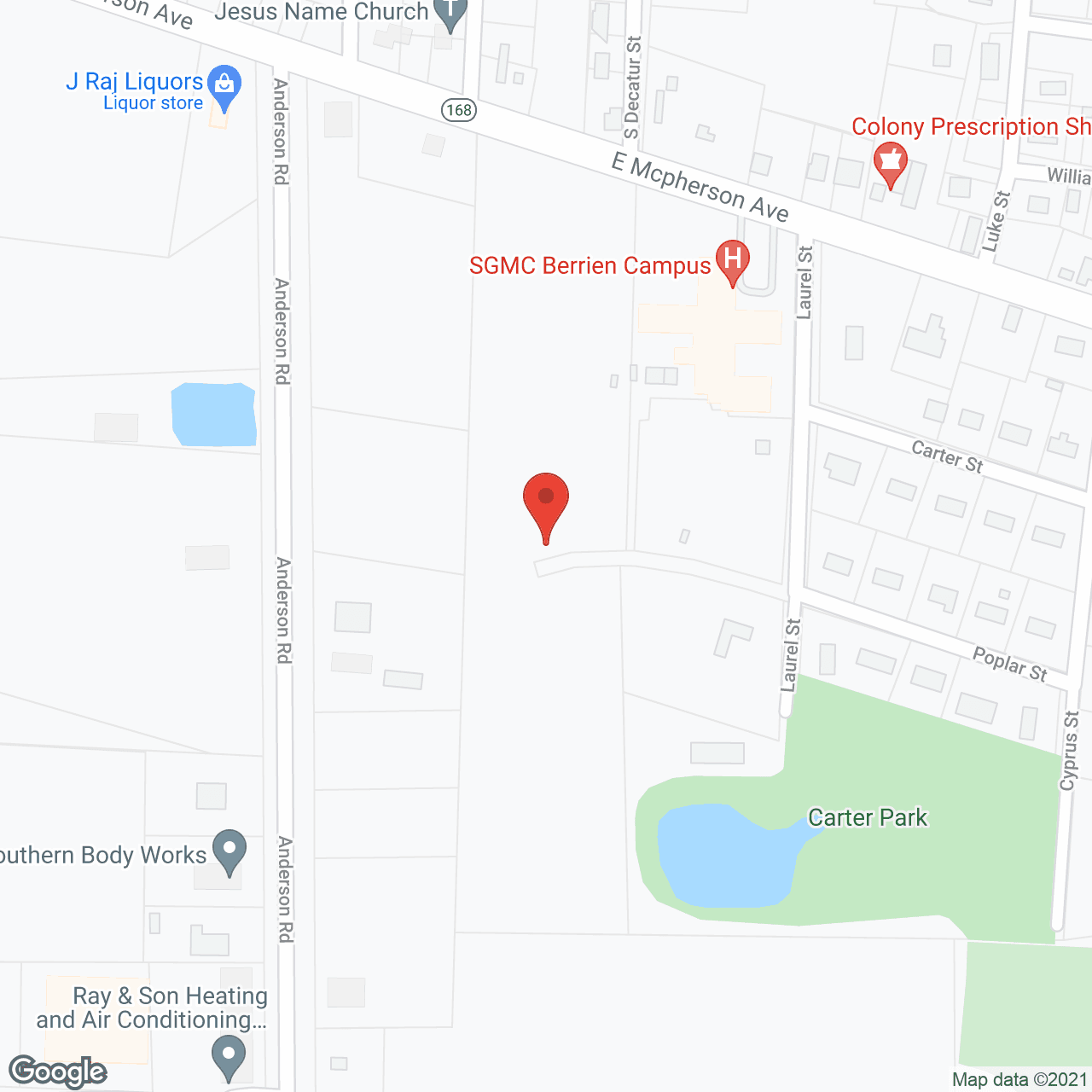 Map of the neighborhood around Fellowship Home of Nashville