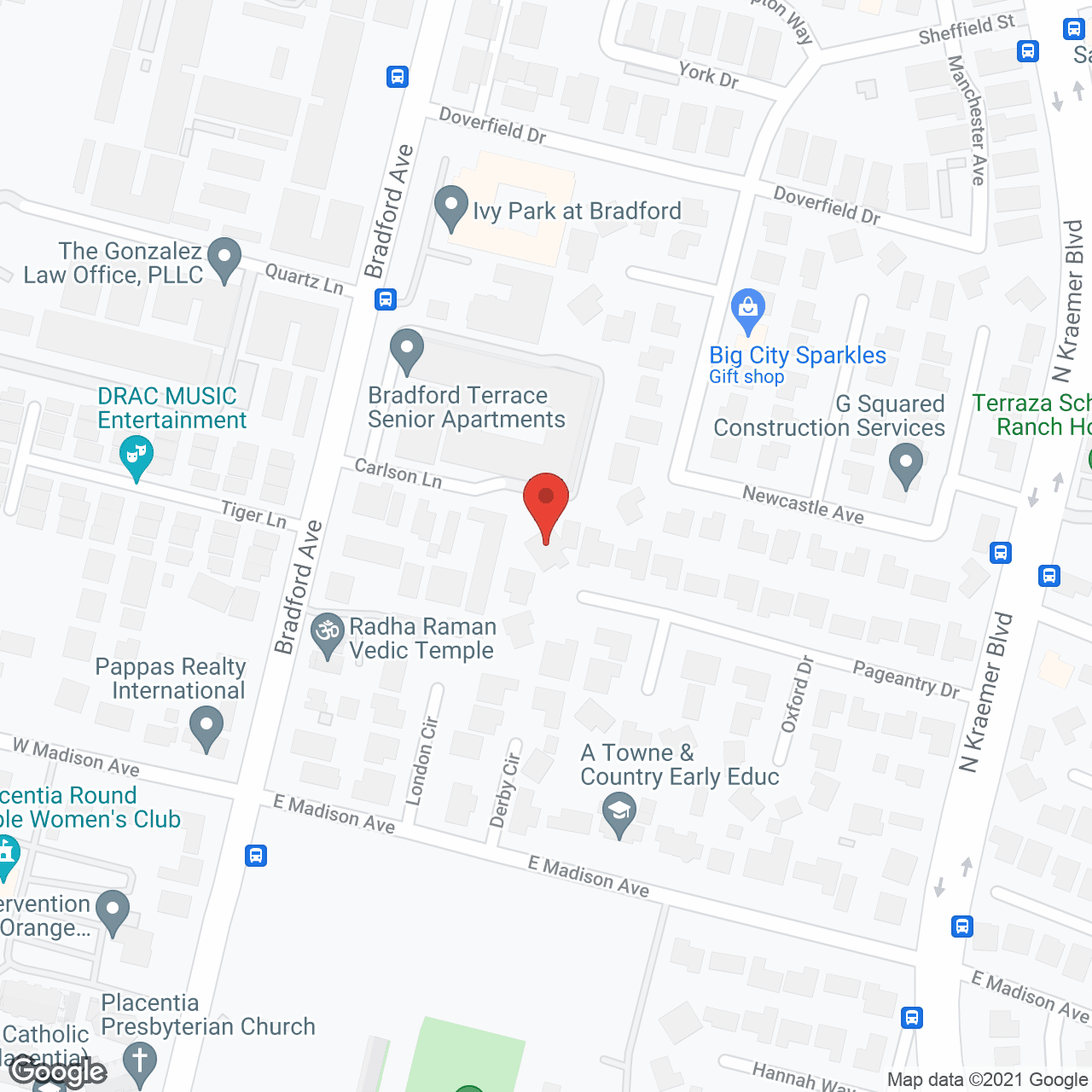 Map of the neighborhood around Madison Home Care