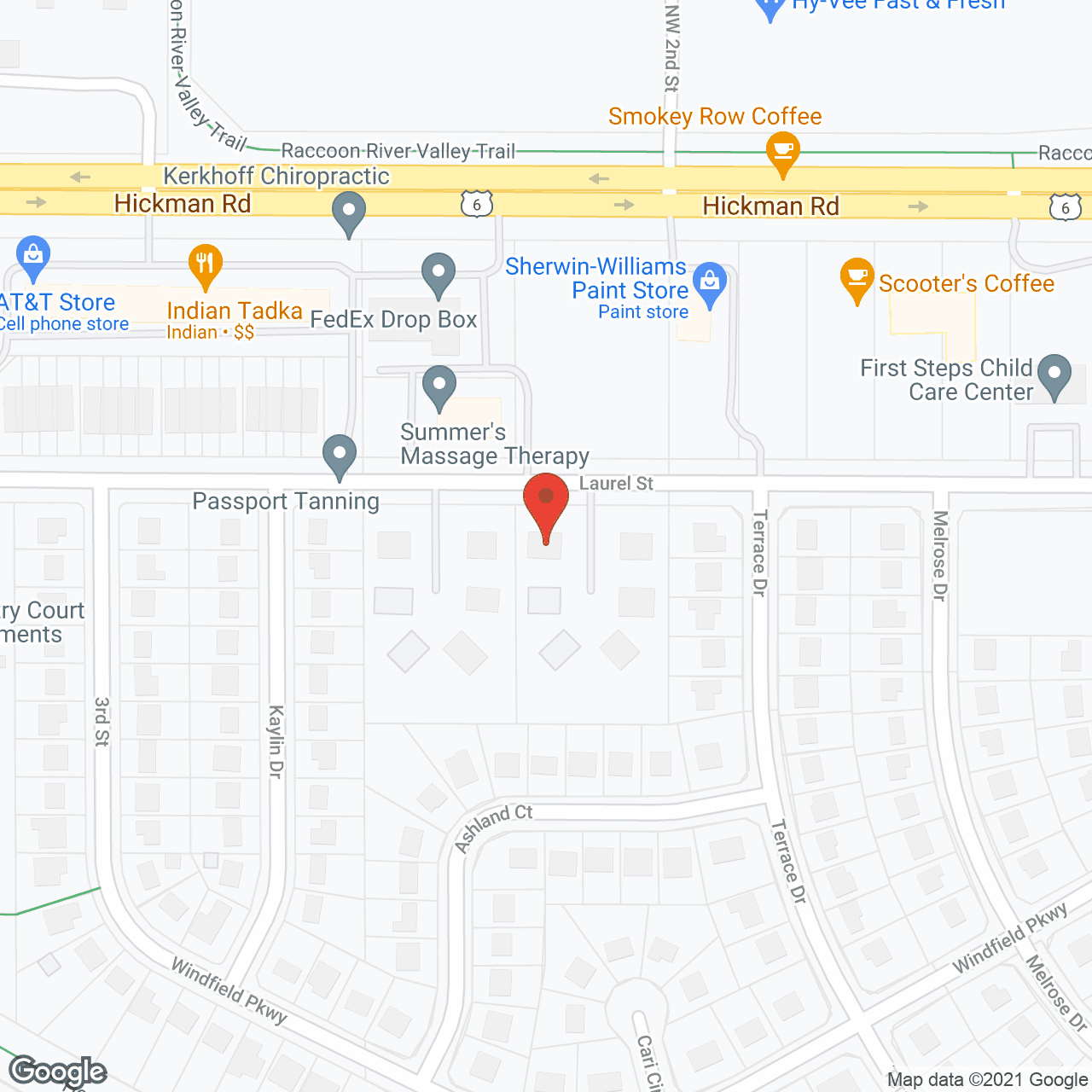 Map of the neighborhood around Candleridge Apartments