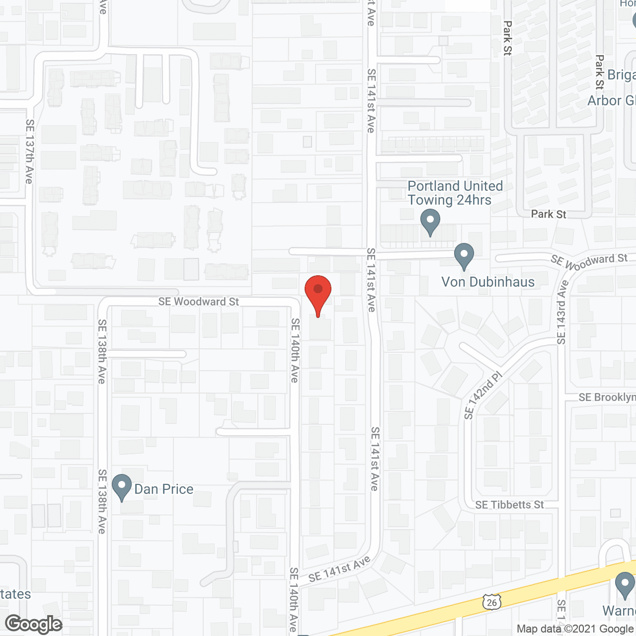 Map of the neighborhood around Christian Adult Foster Home