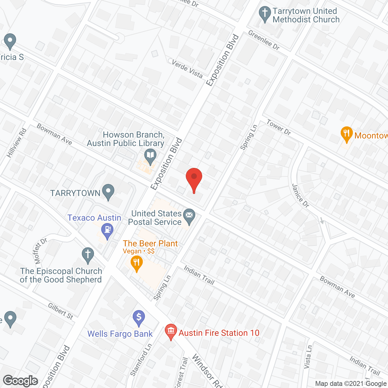 Map of the neighborhood around Home at Tarrytown