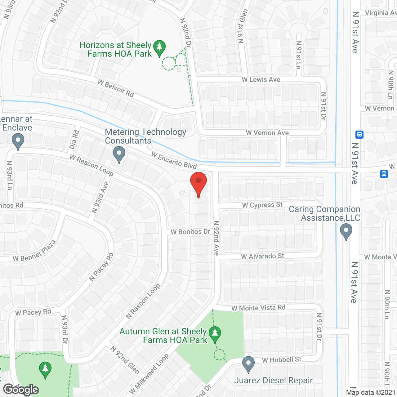 Map of the neighborhood around Summer Walk Assisted Living
