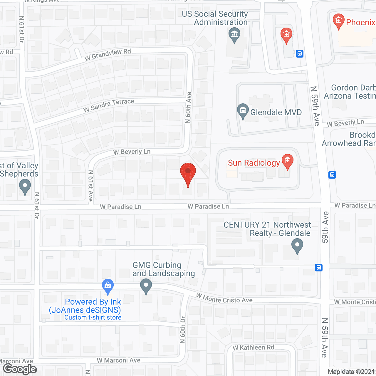 Map of the neighborhood around Golden Age II