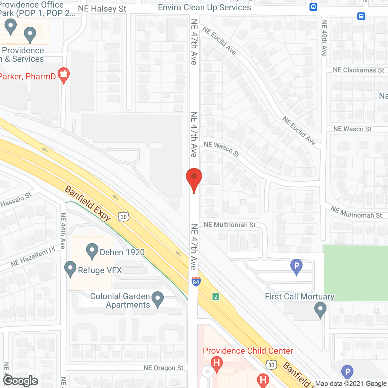 Map of the neighborhood around Golden Moments
