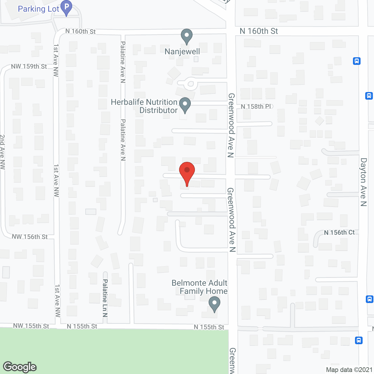 Map of the neighborhood around Gold Autumn AFH