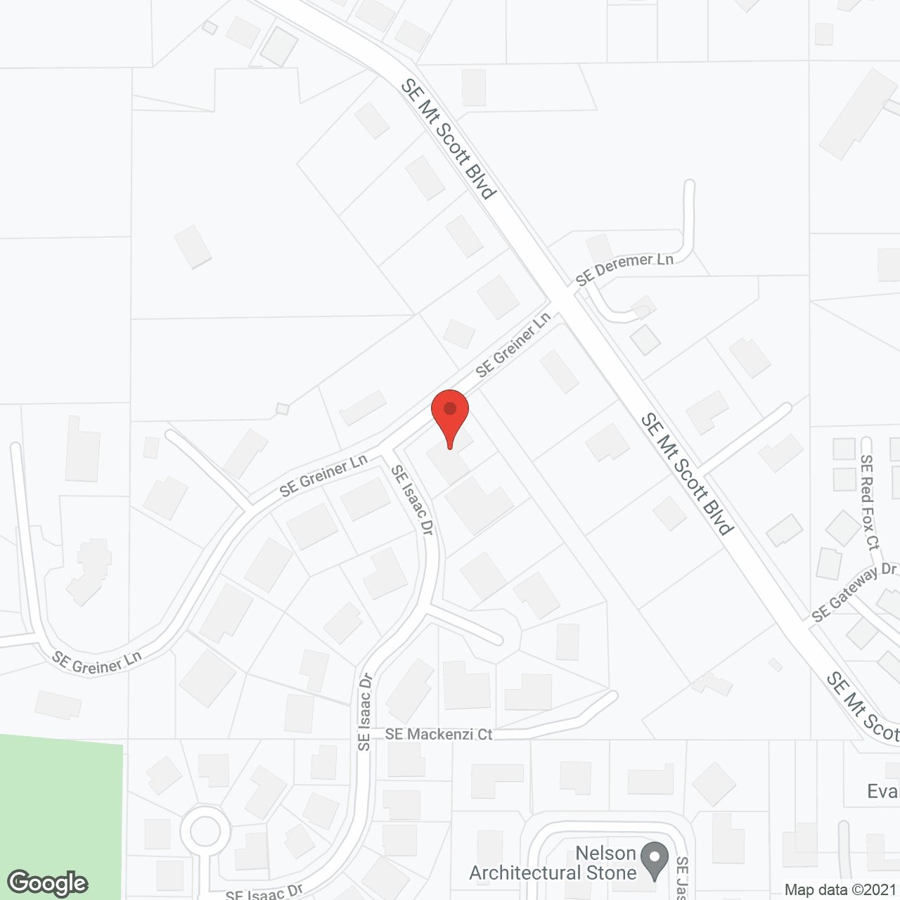 Map of the neighborhood around Peaceful Care House