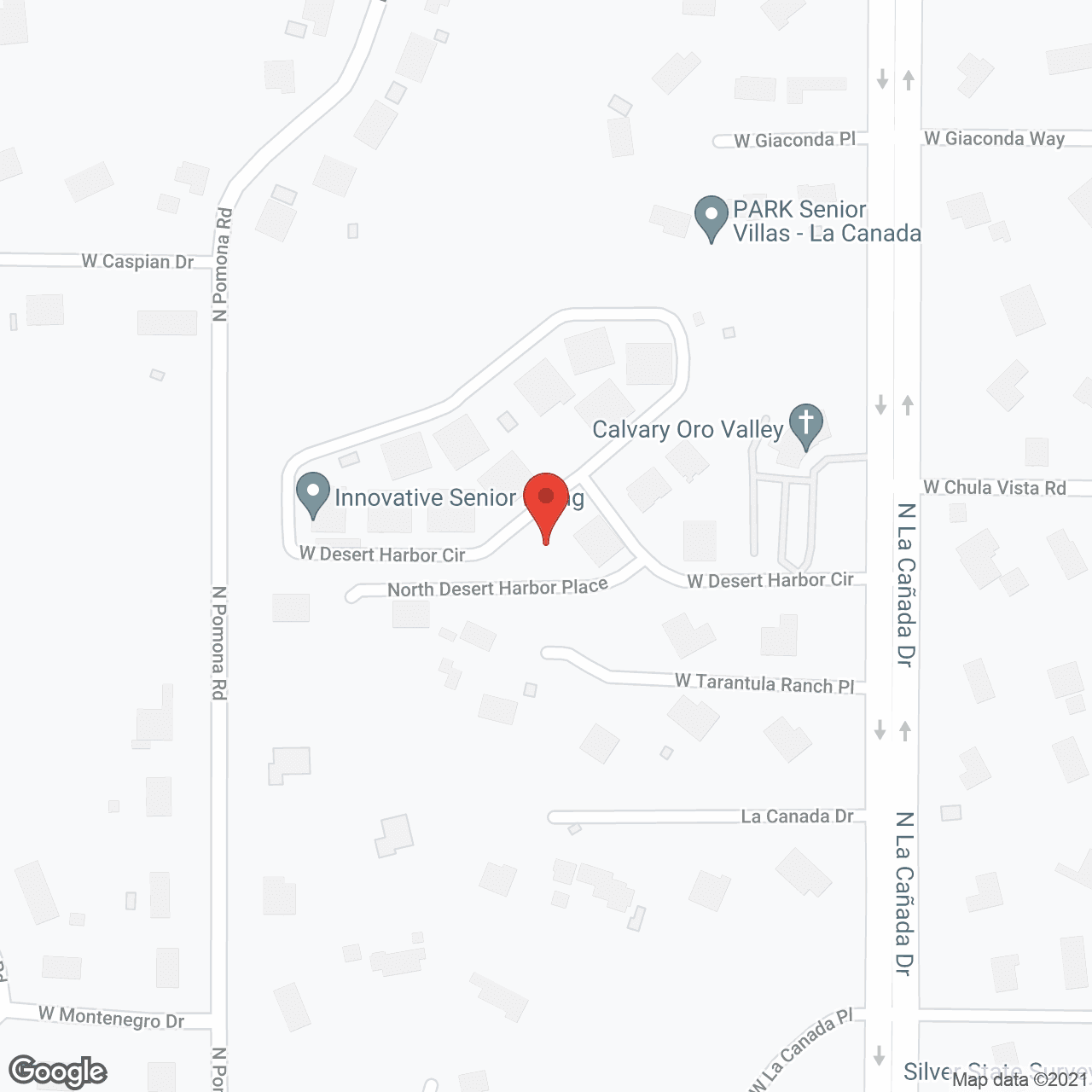 Map of the neighborhood around Park Senior Villas - La Cañada