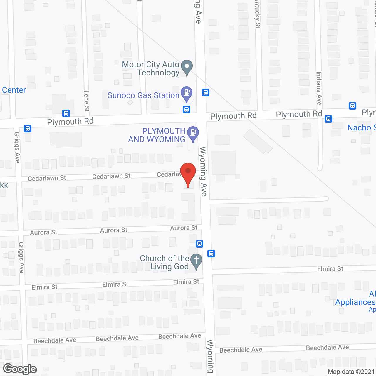 Map of the neighborhood around Carter - Wyoming Afc