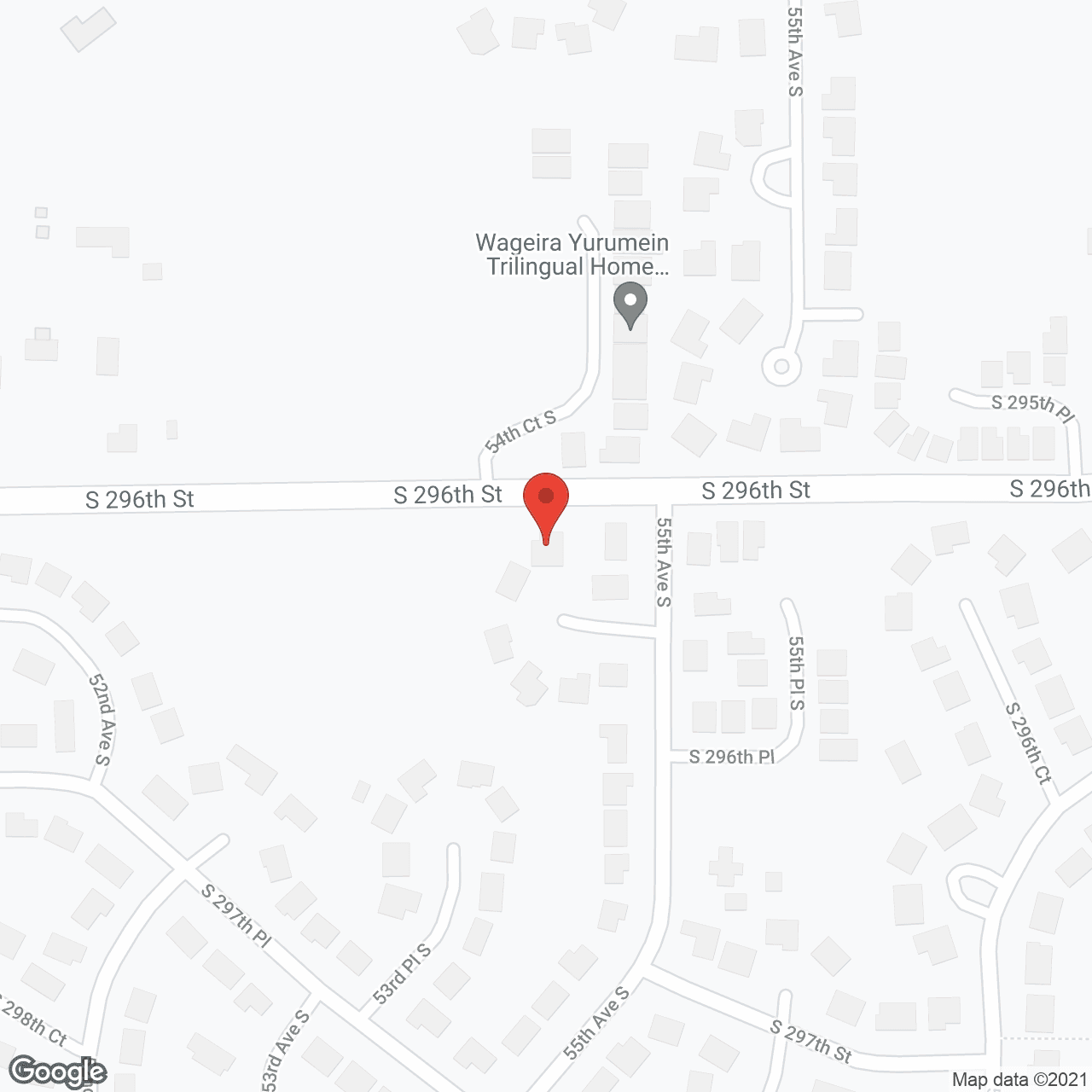 Map of the neighborhood around Glory AFH II