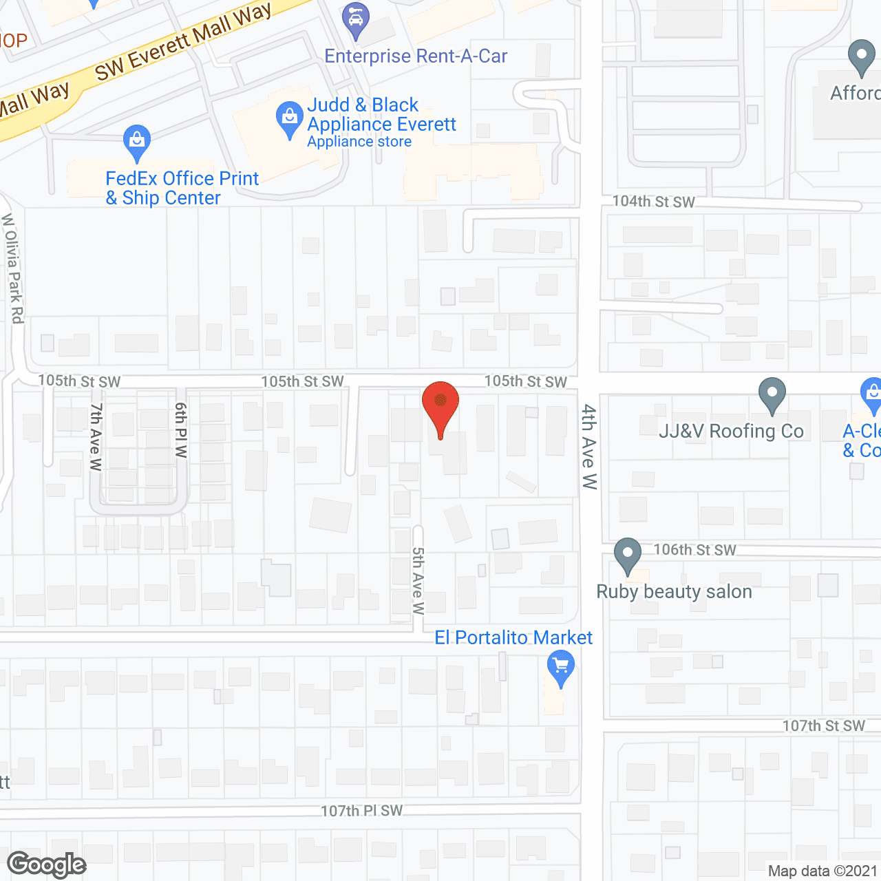 Map of the neighborhood around Golden Pond