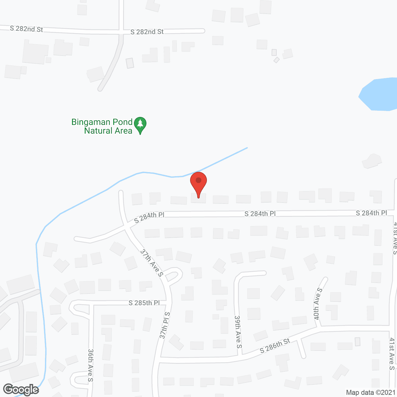Map of the neighborhood around Harmony House AFH