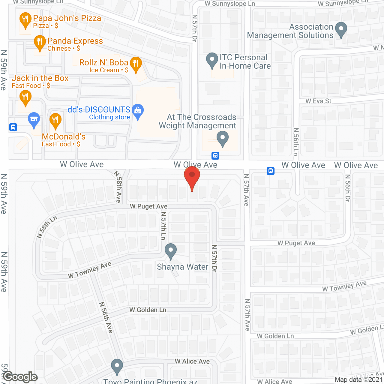 Map of the neighborhood around Holy Cross Care Home