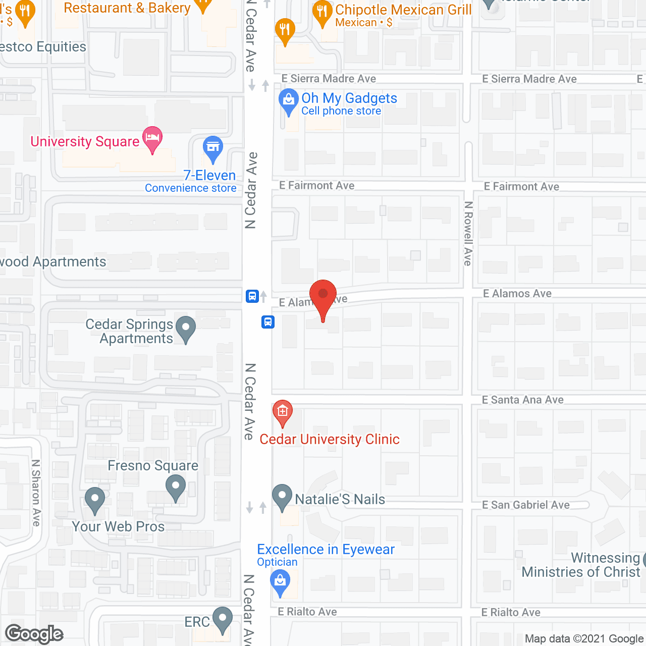 Map of the neighborhood around Royal Gardens II