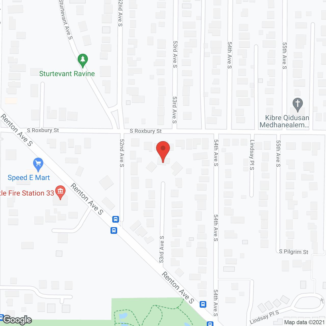 Map of the neighborhood around Pleasant Adult Family Home