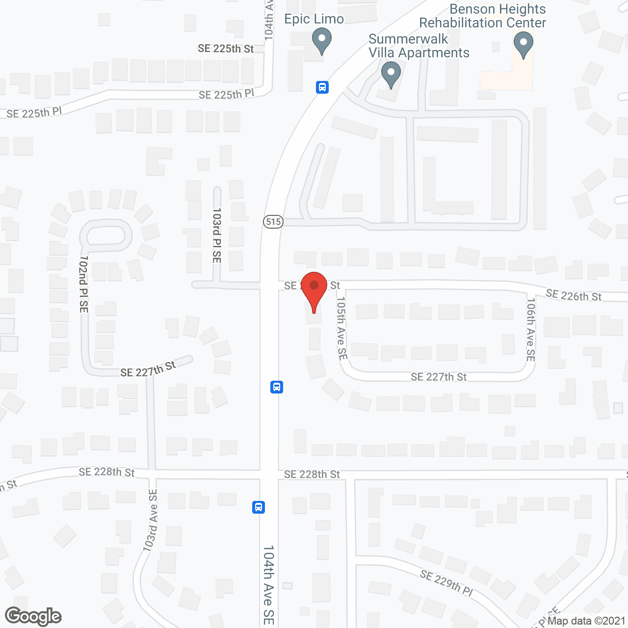 Map of the neighborhood around Divine Works Adult Home Care