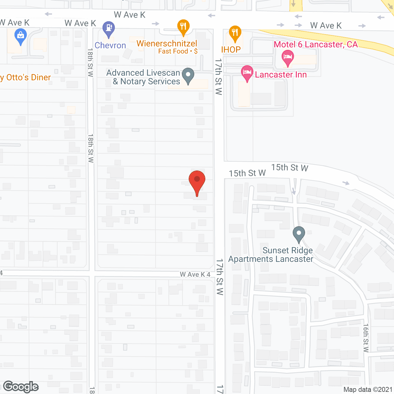 Map of the neighborhood around TLC Residential Care
