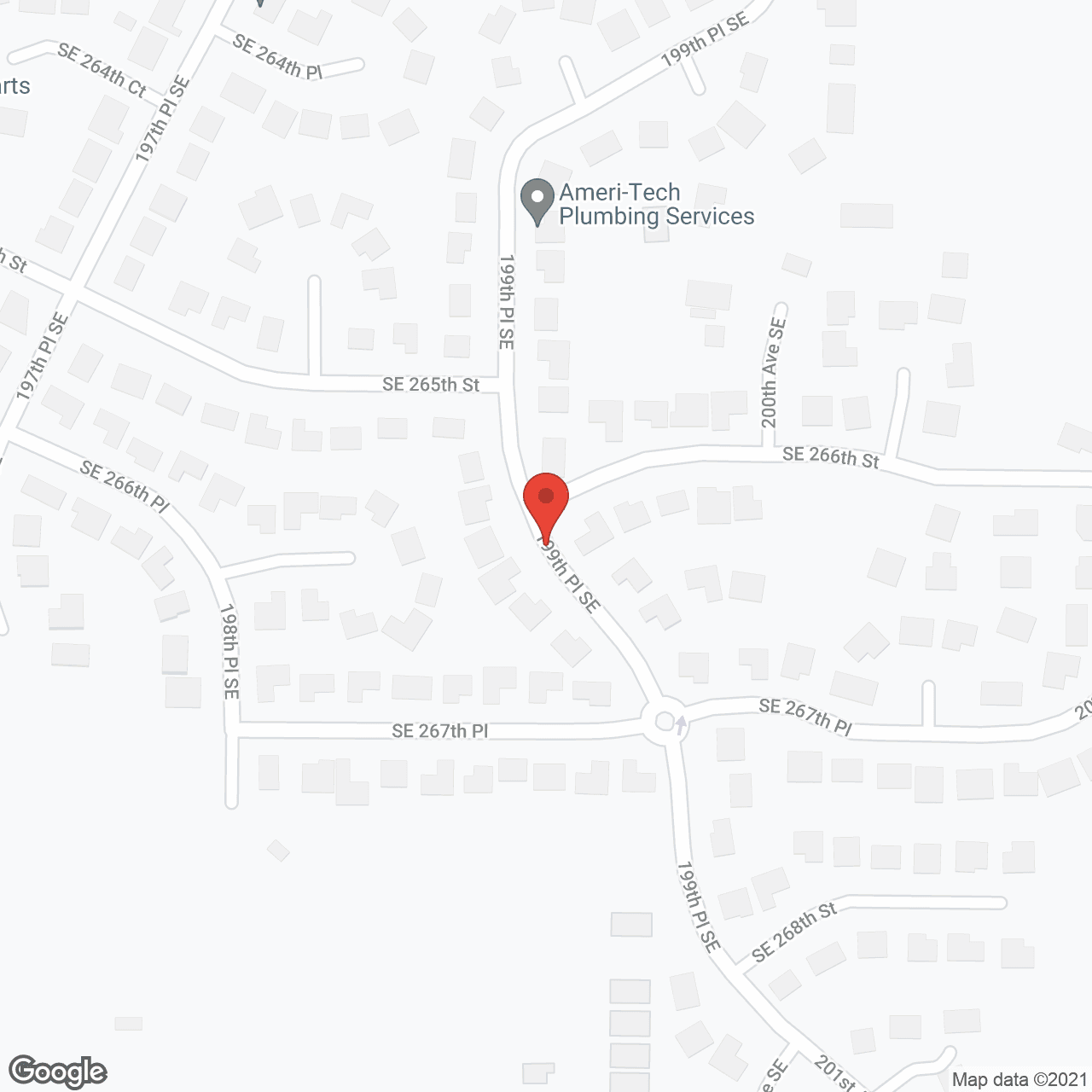 Map of the neighborhood around Senior Care AFH