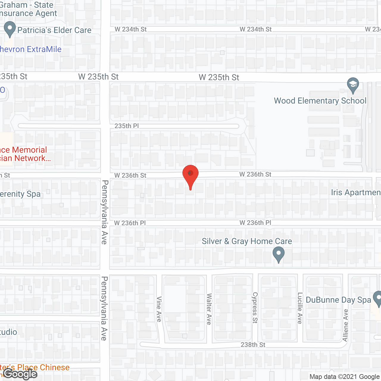 Map of the neighborhood around Diamond Villa