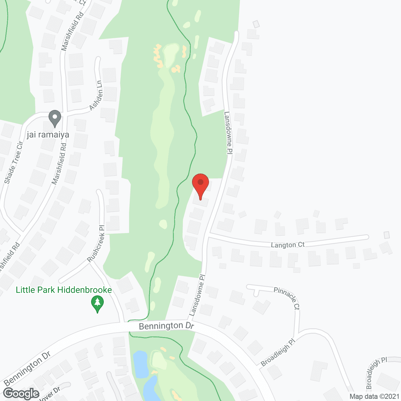 Map of the neighborhood around Hidden Brook Care Home