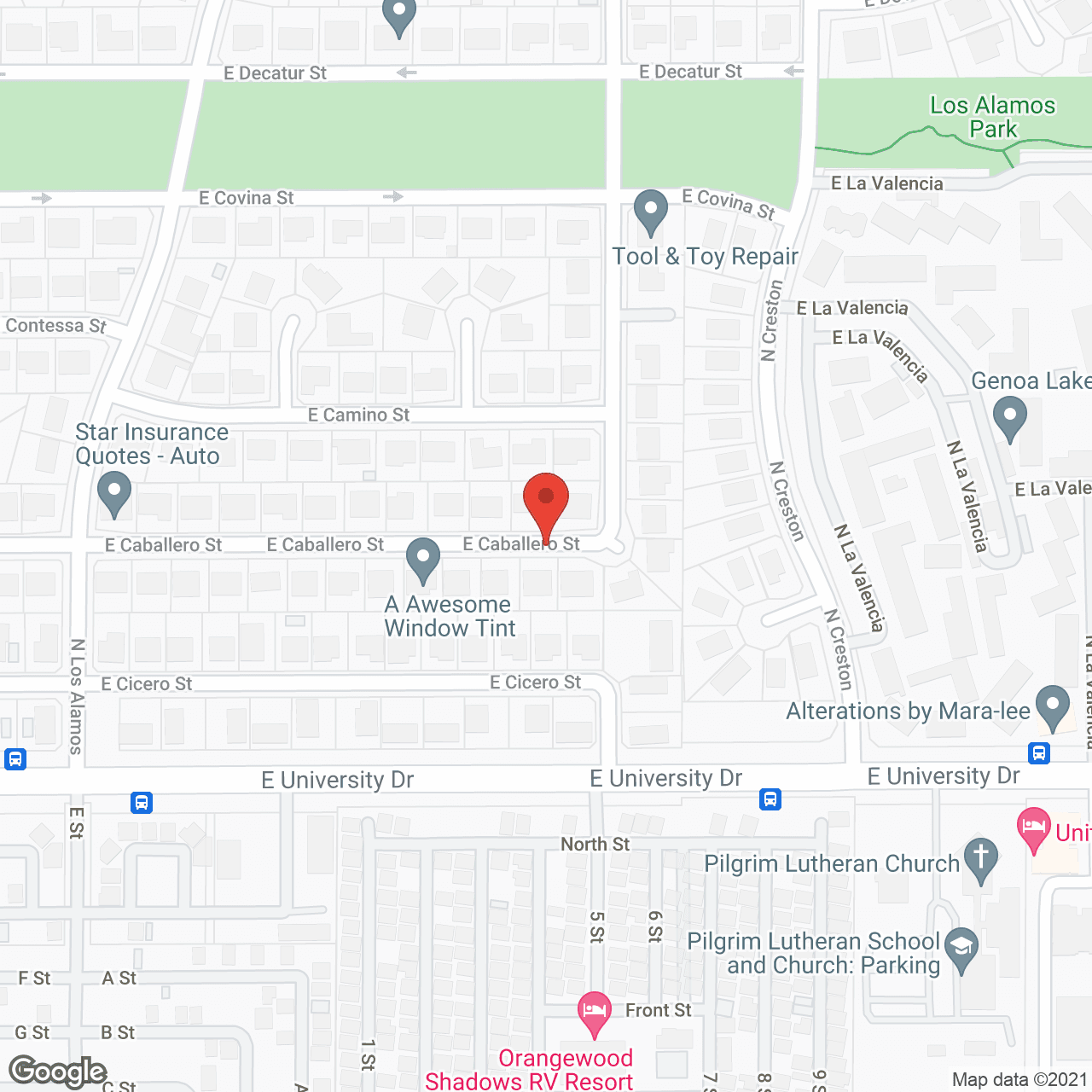 Map of the neighborhood around Absolute Assisted Living