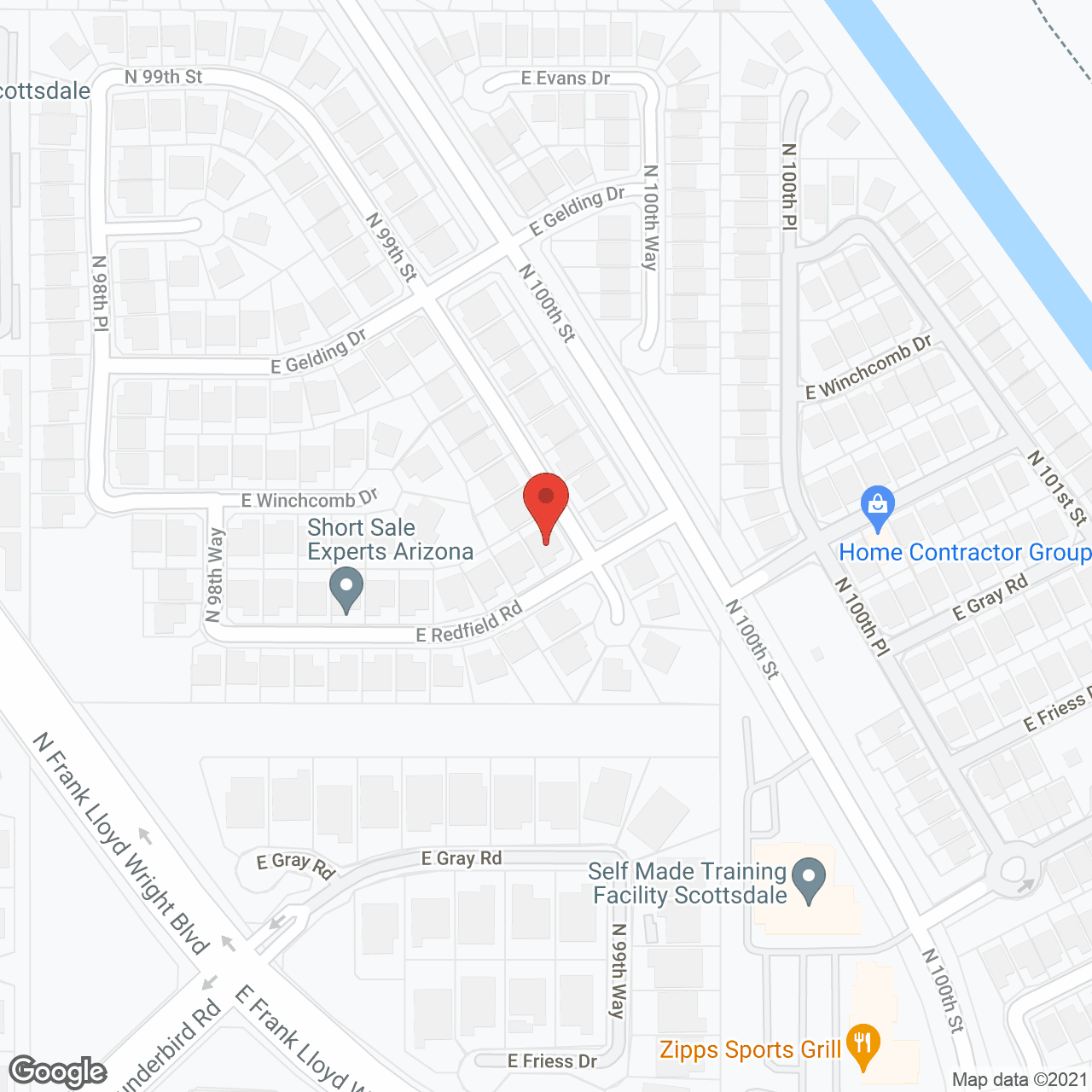 Map of the neighborhood around Rose Garden ALH