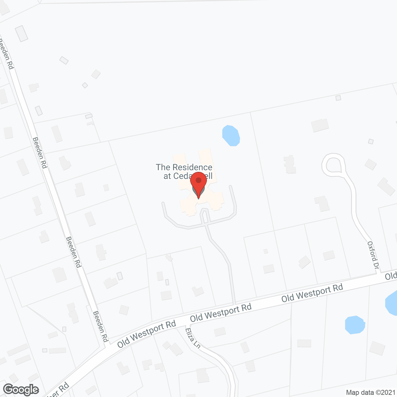 Map of the neighborhood around The Residence at Cedar Dell