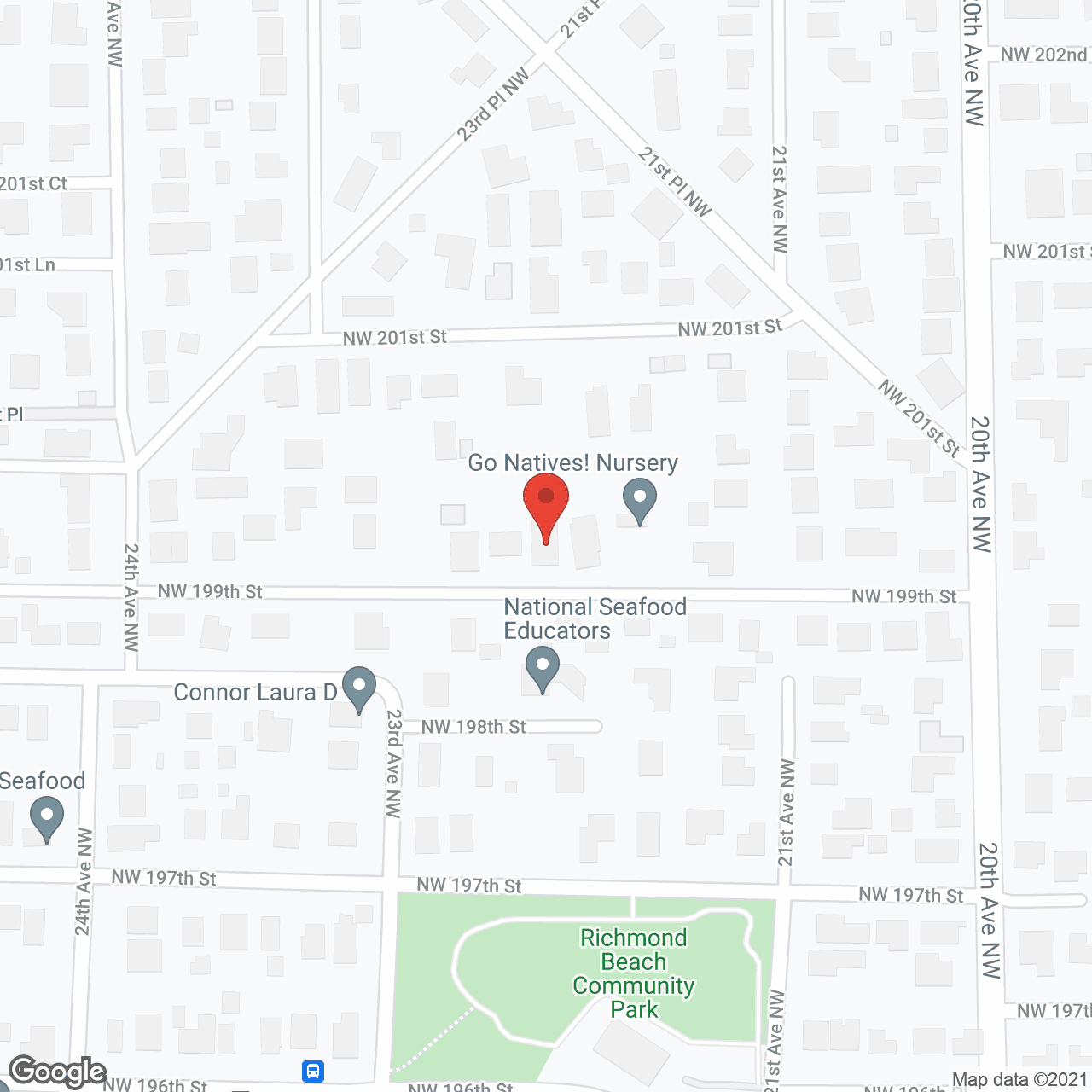 Map of the neighborhood around St. Anthony's Adult Family Home #2