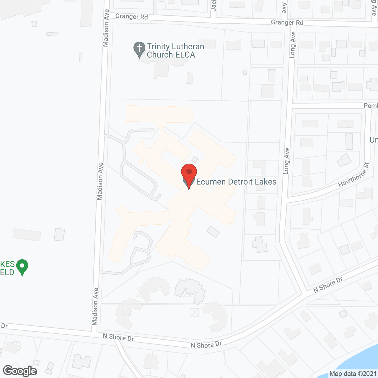 Map of the neighborhood around Ecumen Detroit Lakes