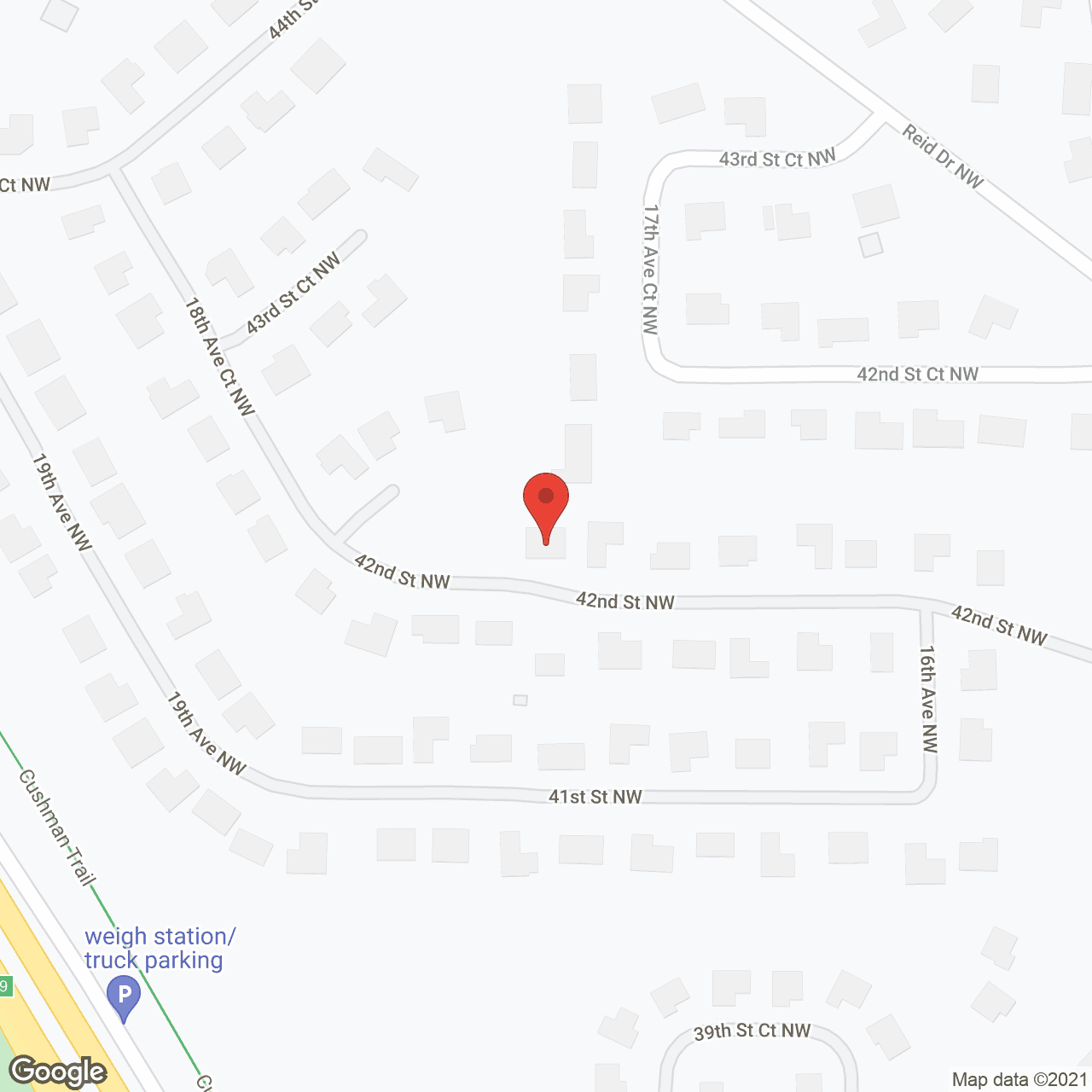 Map of the neighborhood around Family First AFH