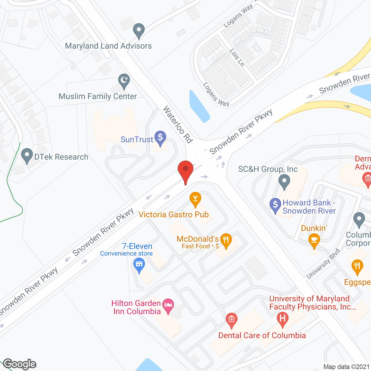Map of the neighborhood around Charter Senior Living of Columbia