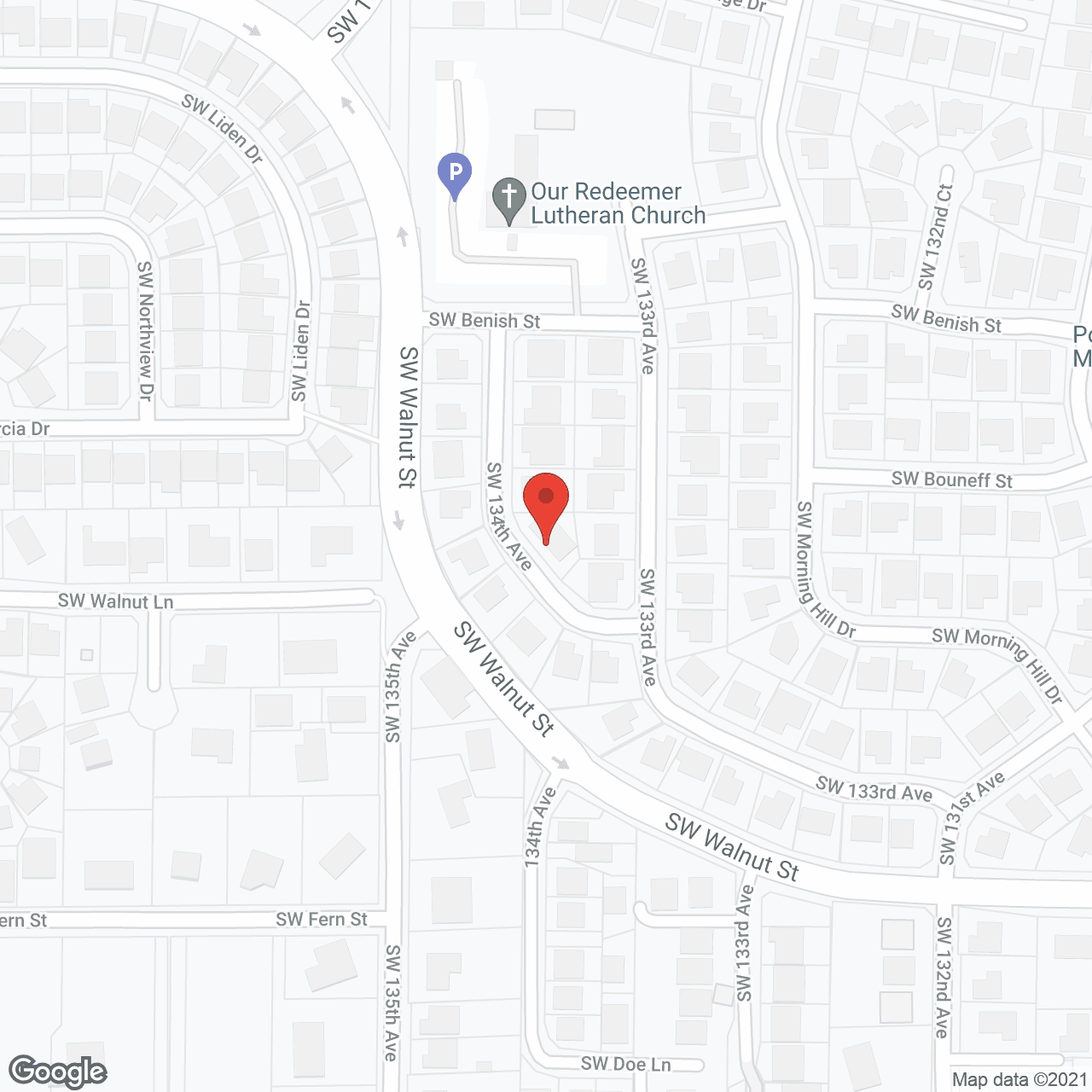 Map of the neighborhood around Danielles AFH
