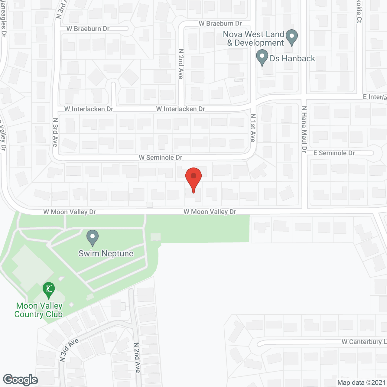 Map of the neighborhood around Best Care Home of Moon Valley #4