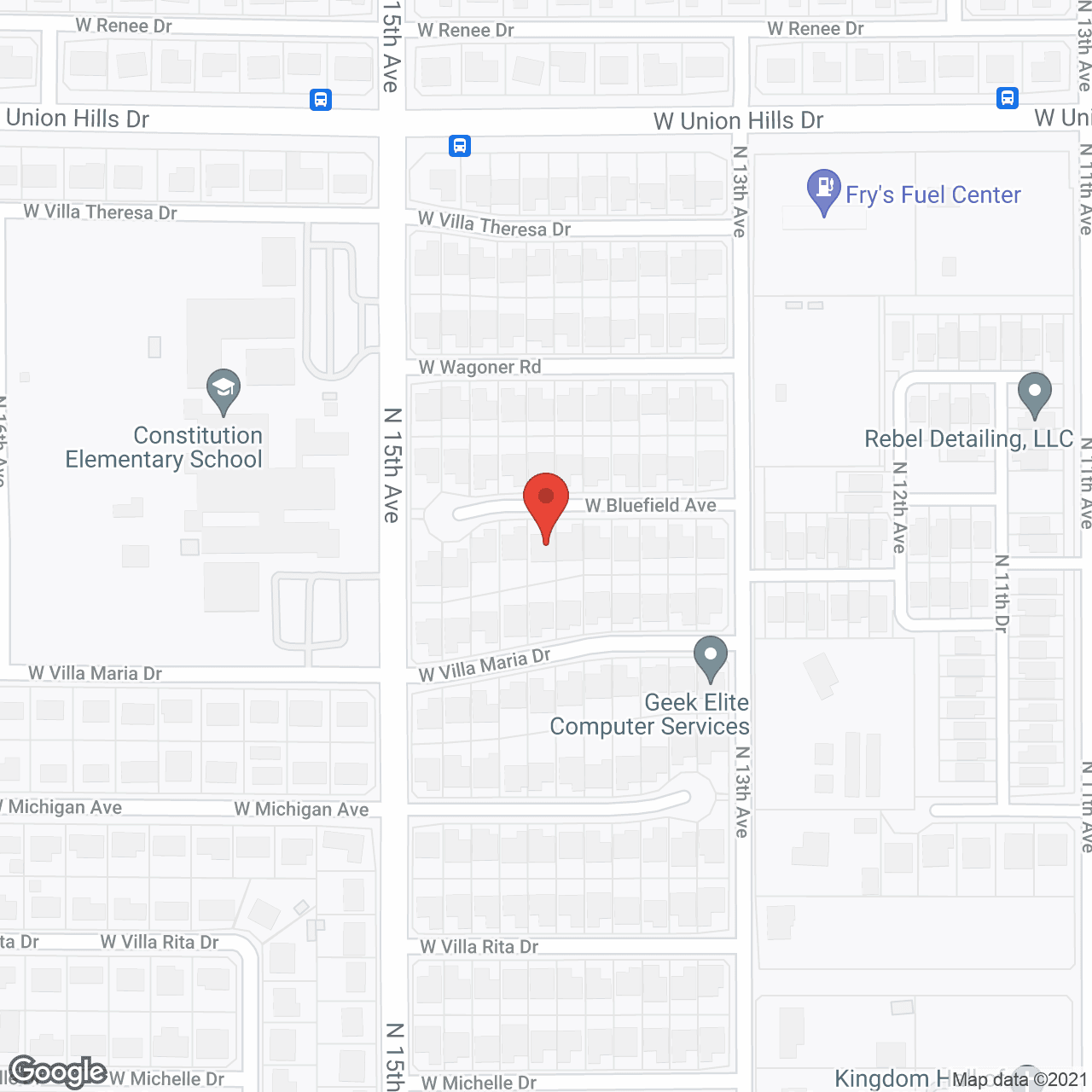 Map of the neighborhood around Adina Adult Care Home II