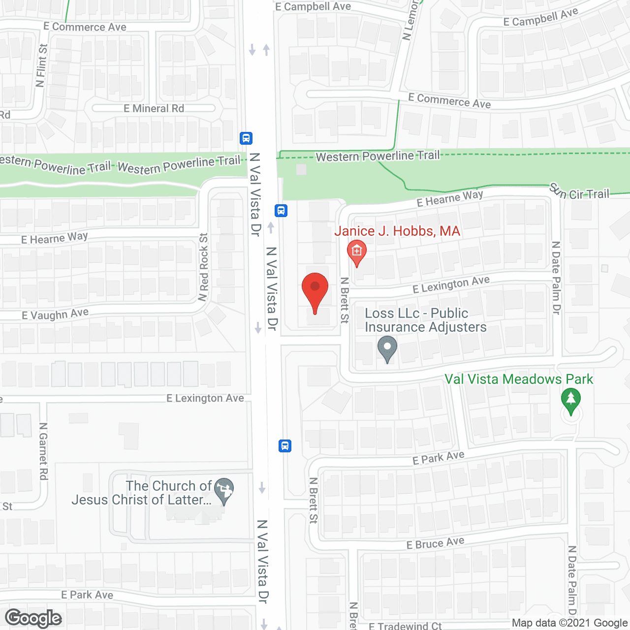 Map of the neighborhood around Wellspring Assisted Living Homes
