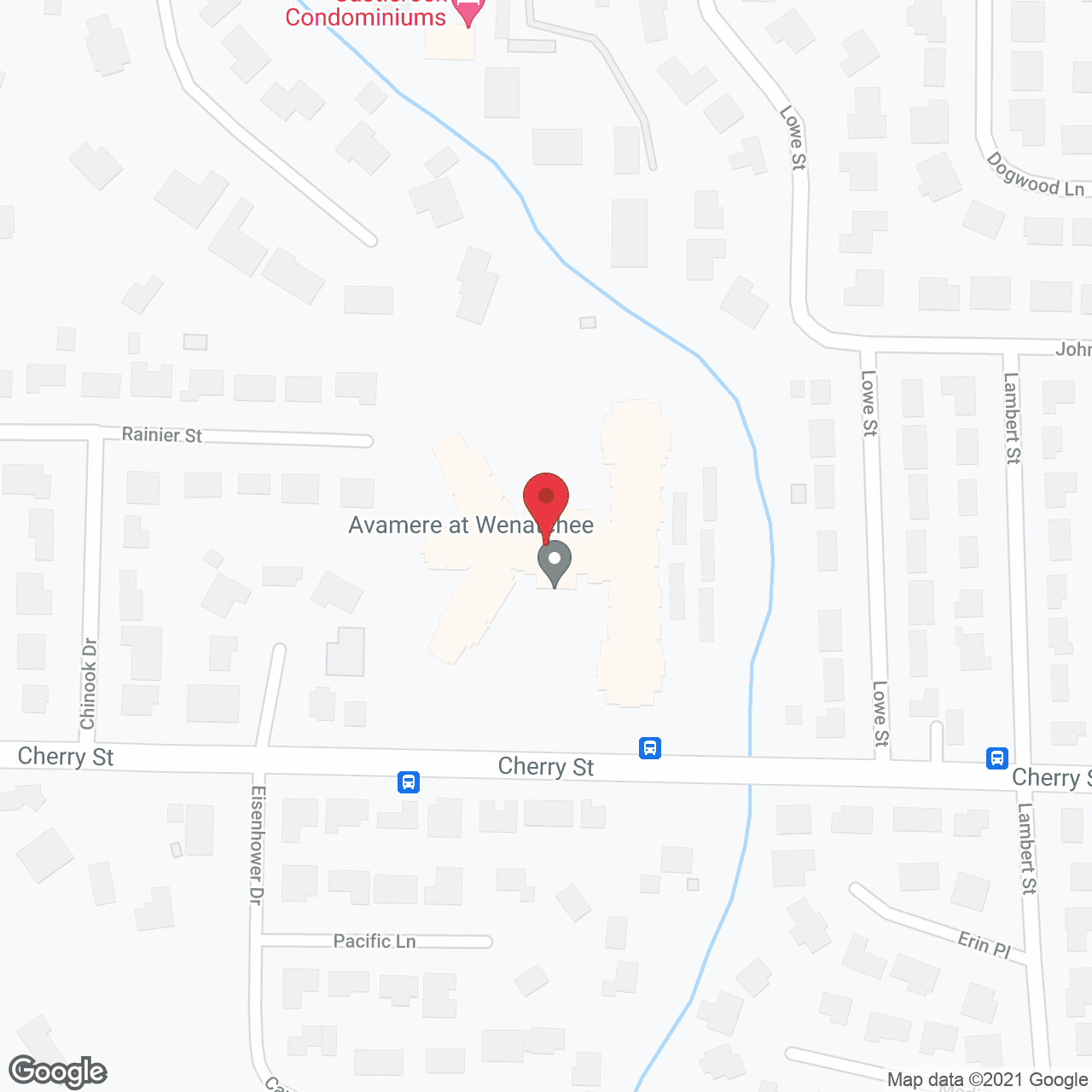 Map of the neighborhood around Avamere at Wenatchee