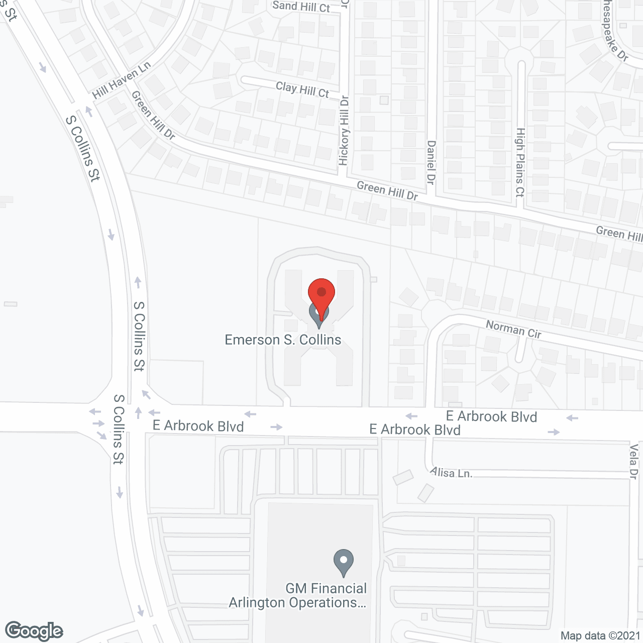 Map of the neighborhood around Emerson South Collins
