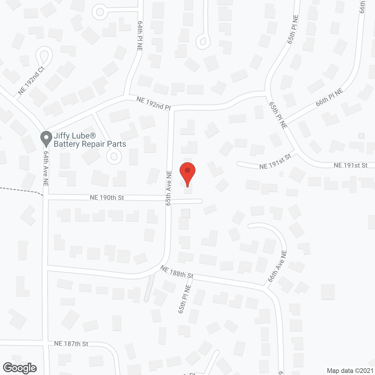 Map of the neighborhood around Rose Park Manor, RN