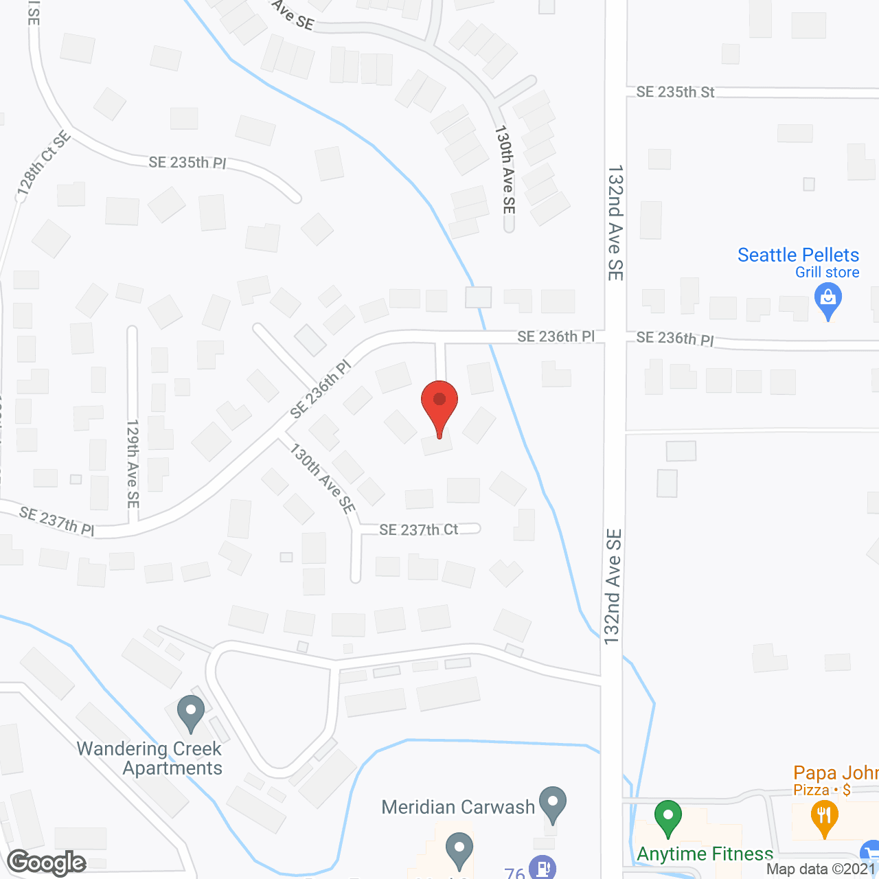 Map of the neighborhood around Immanuel Adult Family Home