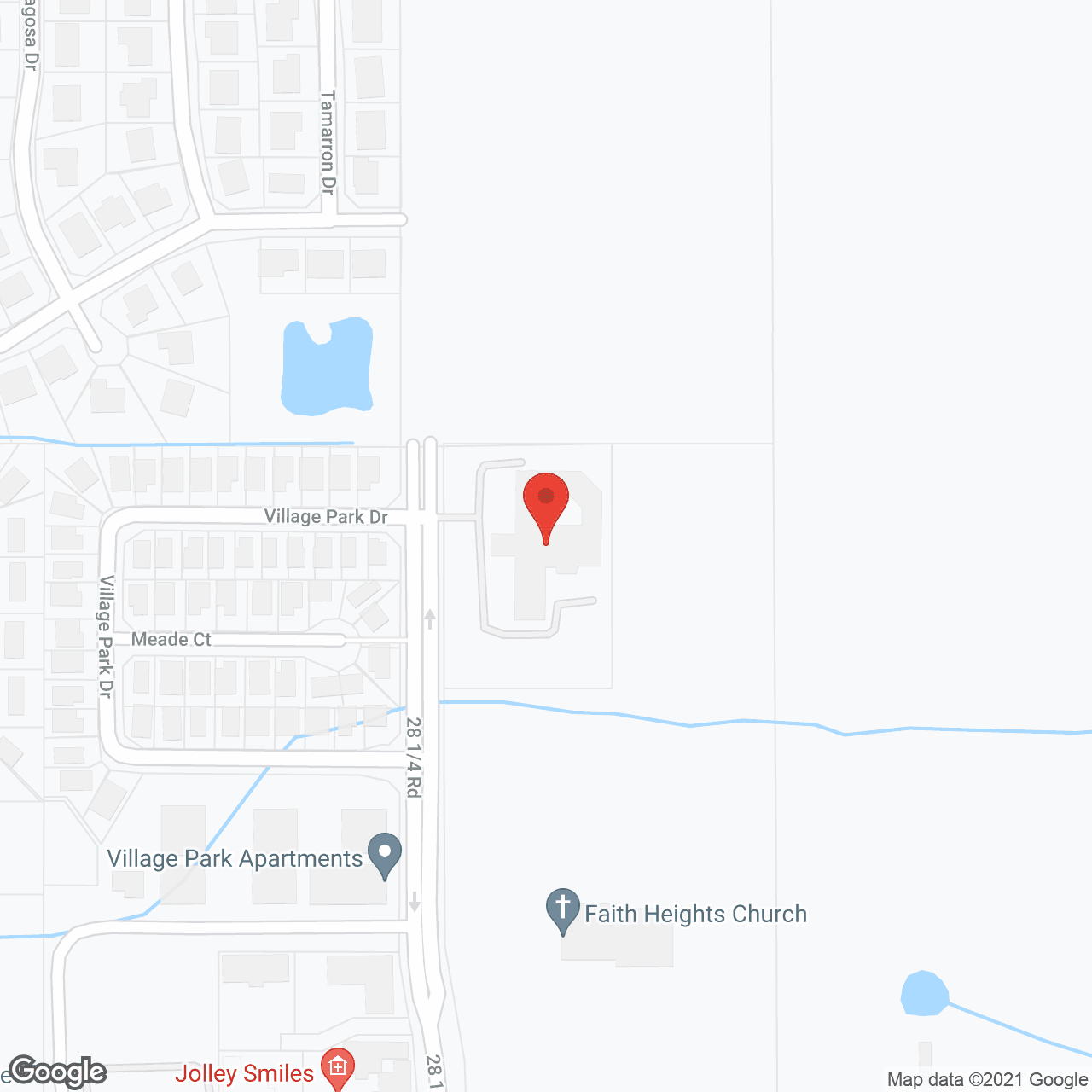 Map of the neighborhood around Aspen Ridge Alzheimer's Special Care Center