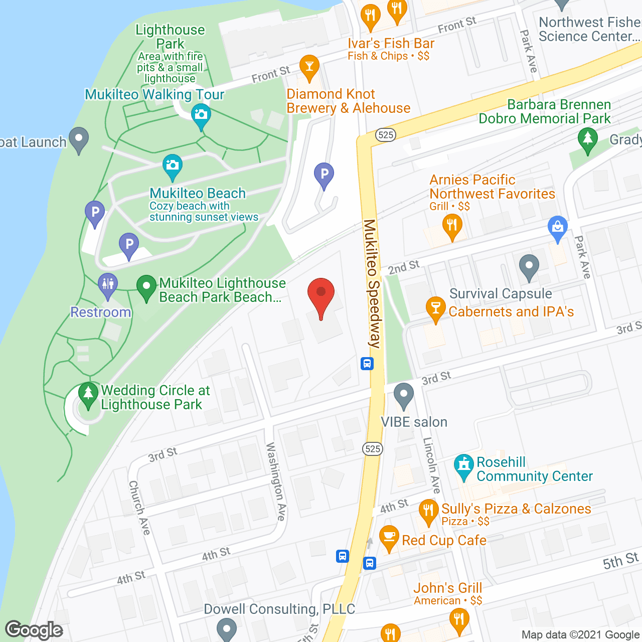 Map of the neighborhood around Serenity Adult Family Home