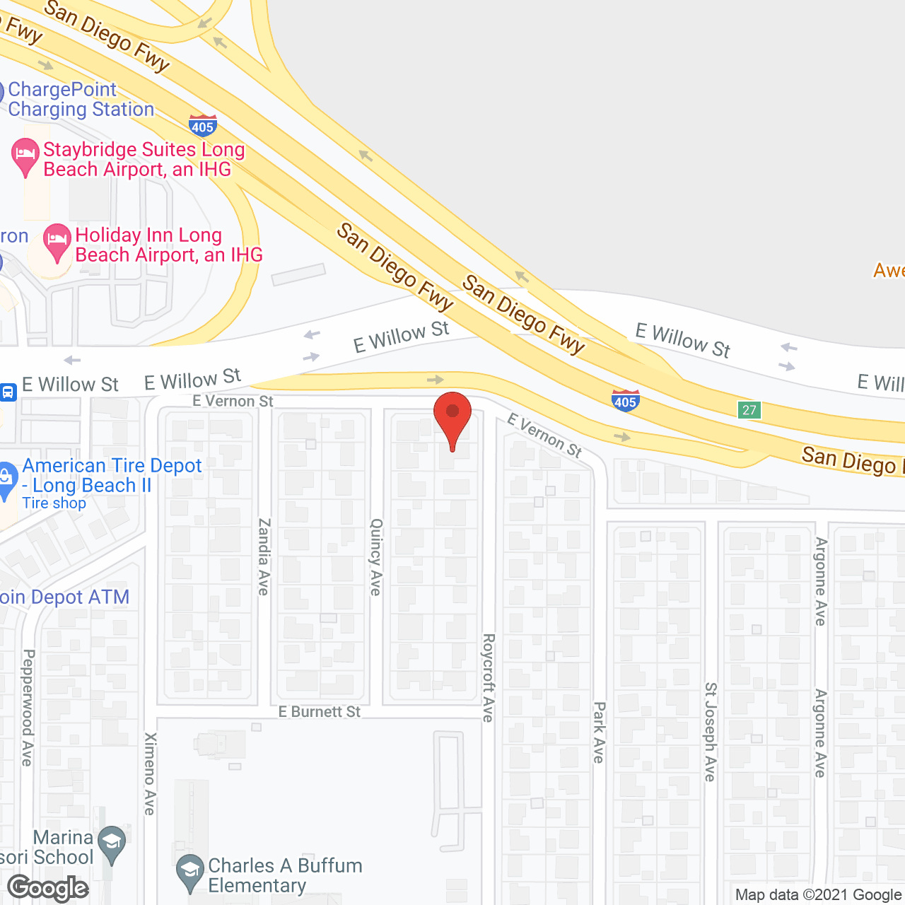 Map of the neighborhood around Renaissance Residential Care