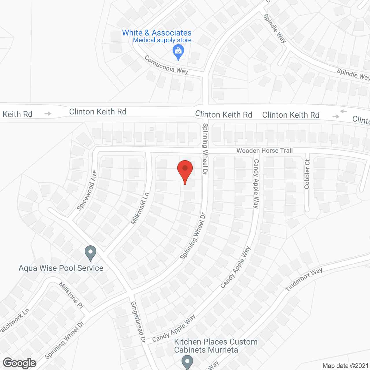 Map of the neighborhood around Providence Residential Care