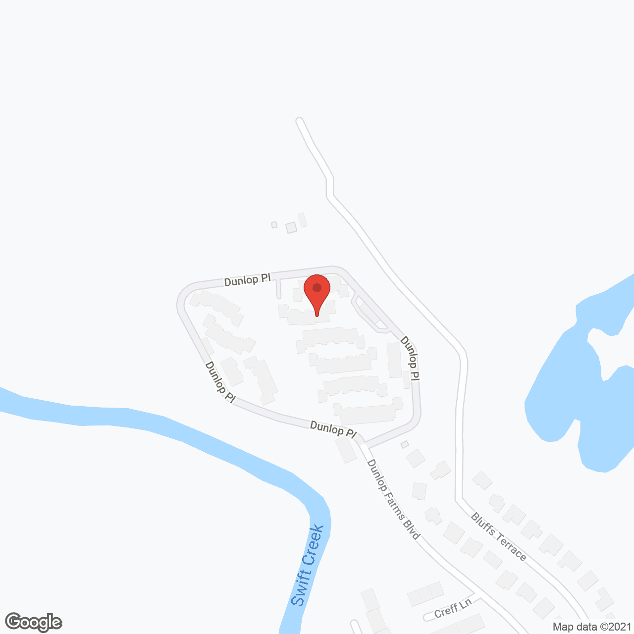 Map of the neighborhood around Dunlop Farms