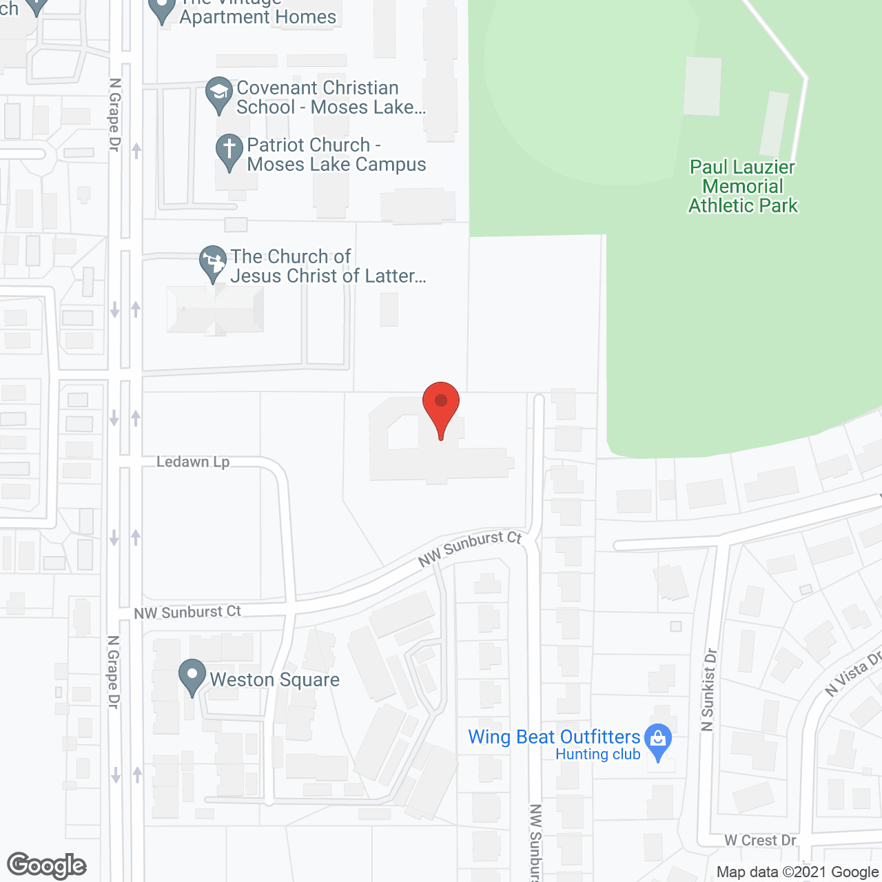 Map of the neighborhood around Summer Wood Alzheimer's Special Care Center